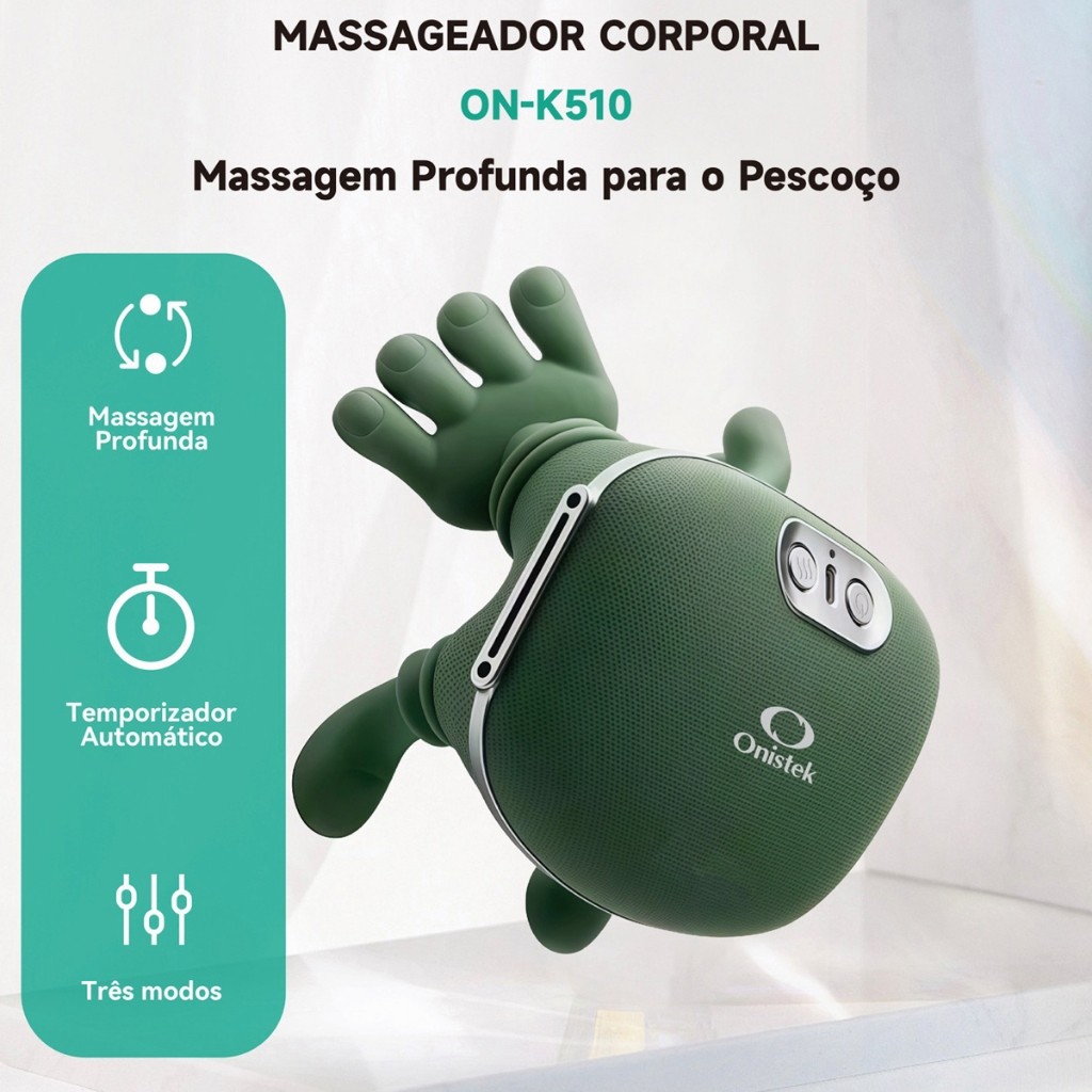 Massageador Pescoço Ombro Recarregável Maozinha Frog 3d · foto 2