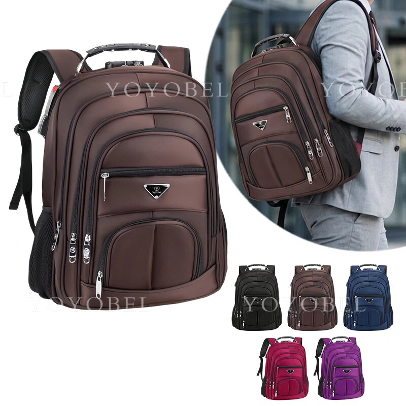 Mochila impermeável Grande Executiva Para Notebook Trabalho Faculdade Reforçada Antifurto Senha Cabo De Aço USB