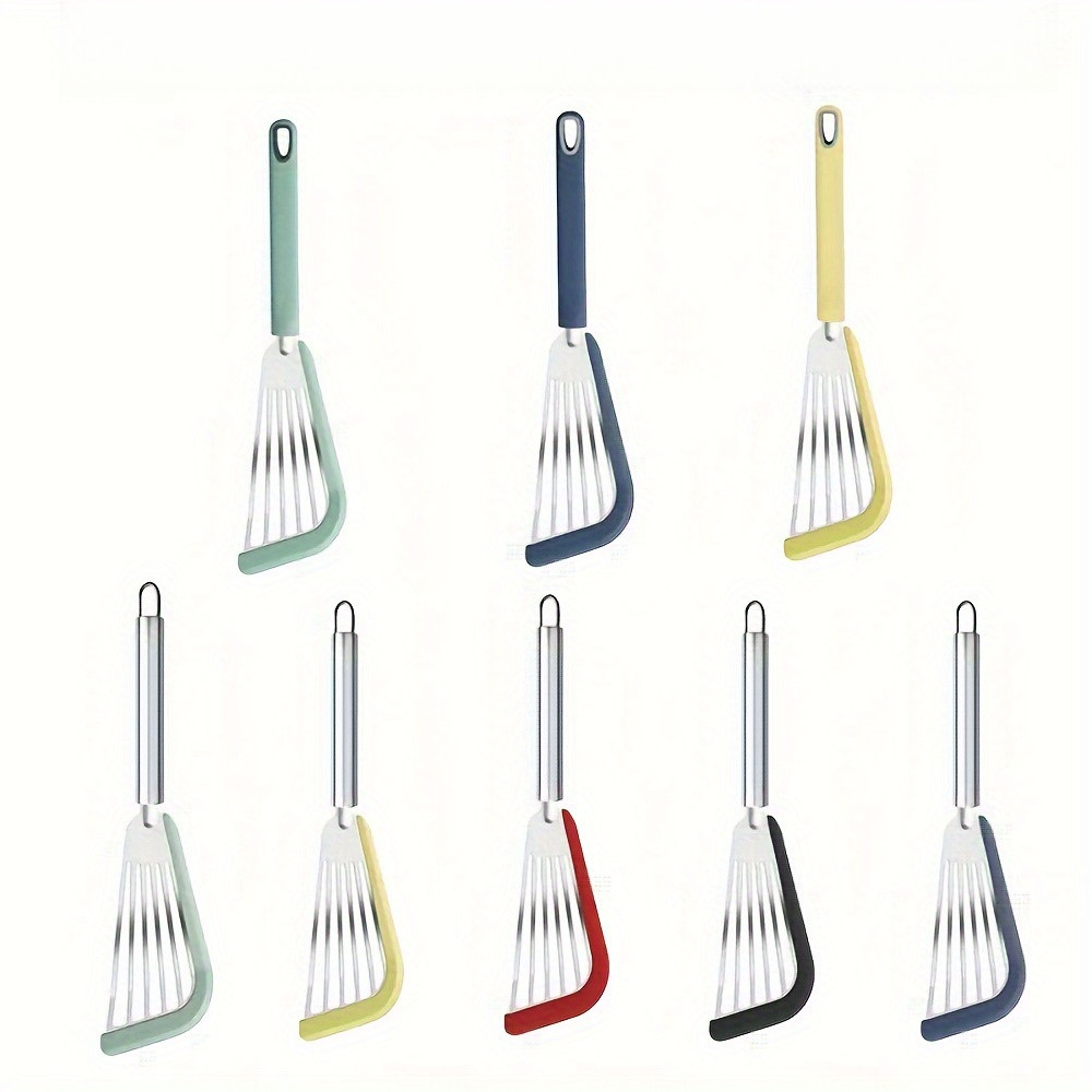 Espátula De Aço Inoxidável , Frigideira Resistente Ao Calor , Utensílio De Cozinha Antiaderente Para Cozinhar Bife E Pei
