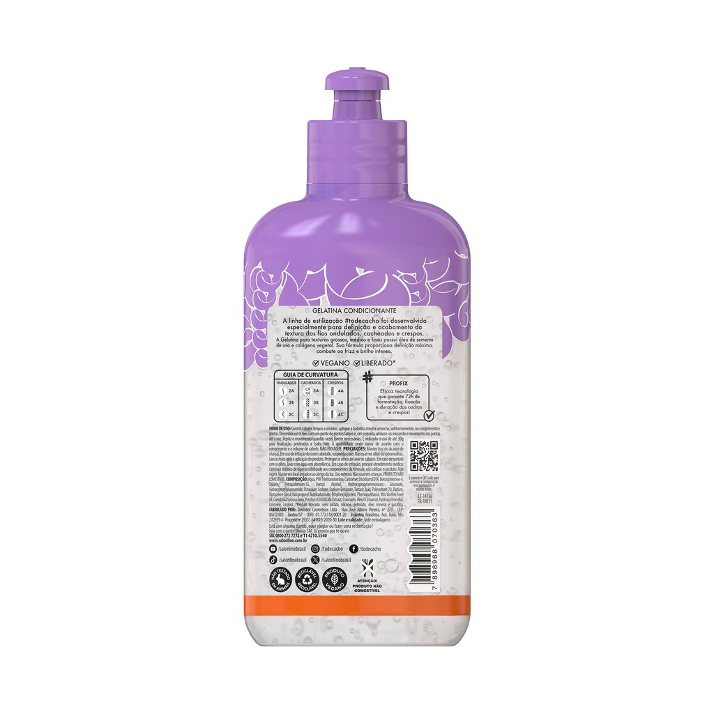 Gelatina Alta Definição #todecacho Profix Salon Line 320g · foto 2