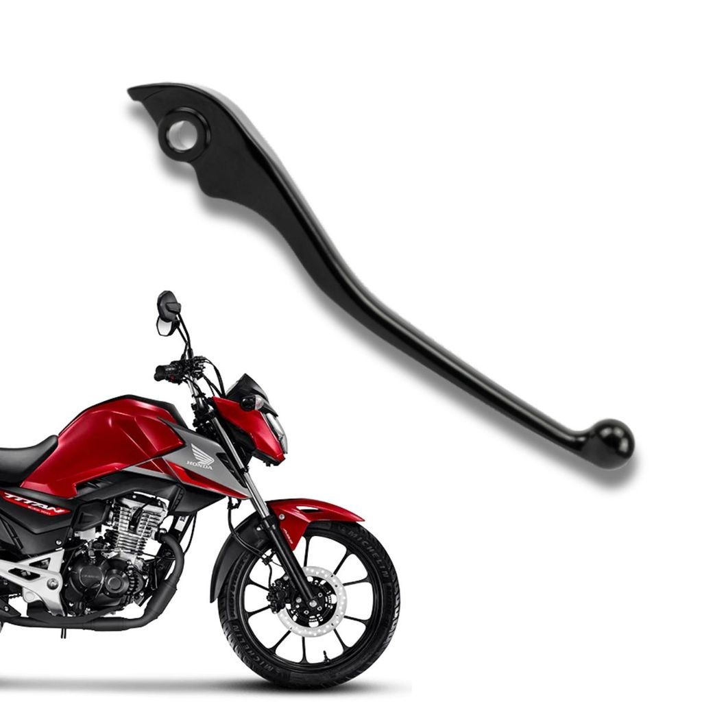 Manete de Freio EGK Honda CG 160 Fan Titan Start Cargo 2025 a 2026 Preto Lado Direito Alumínio Novo Original
