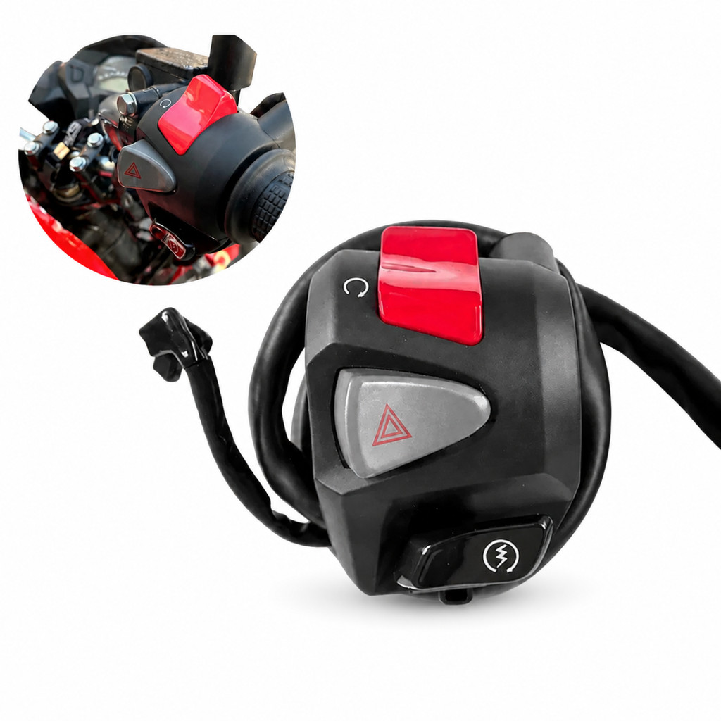 Punho Interruptor De Partida Pisca Alerta Cb500 Cg Titan 160