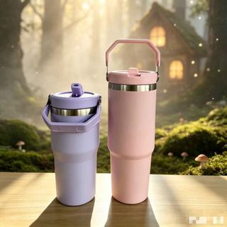 Garrafa Térmica Inox 900ml ou 600ml | Tampa Flip Antivazamento | Alça para Transporte | Q…