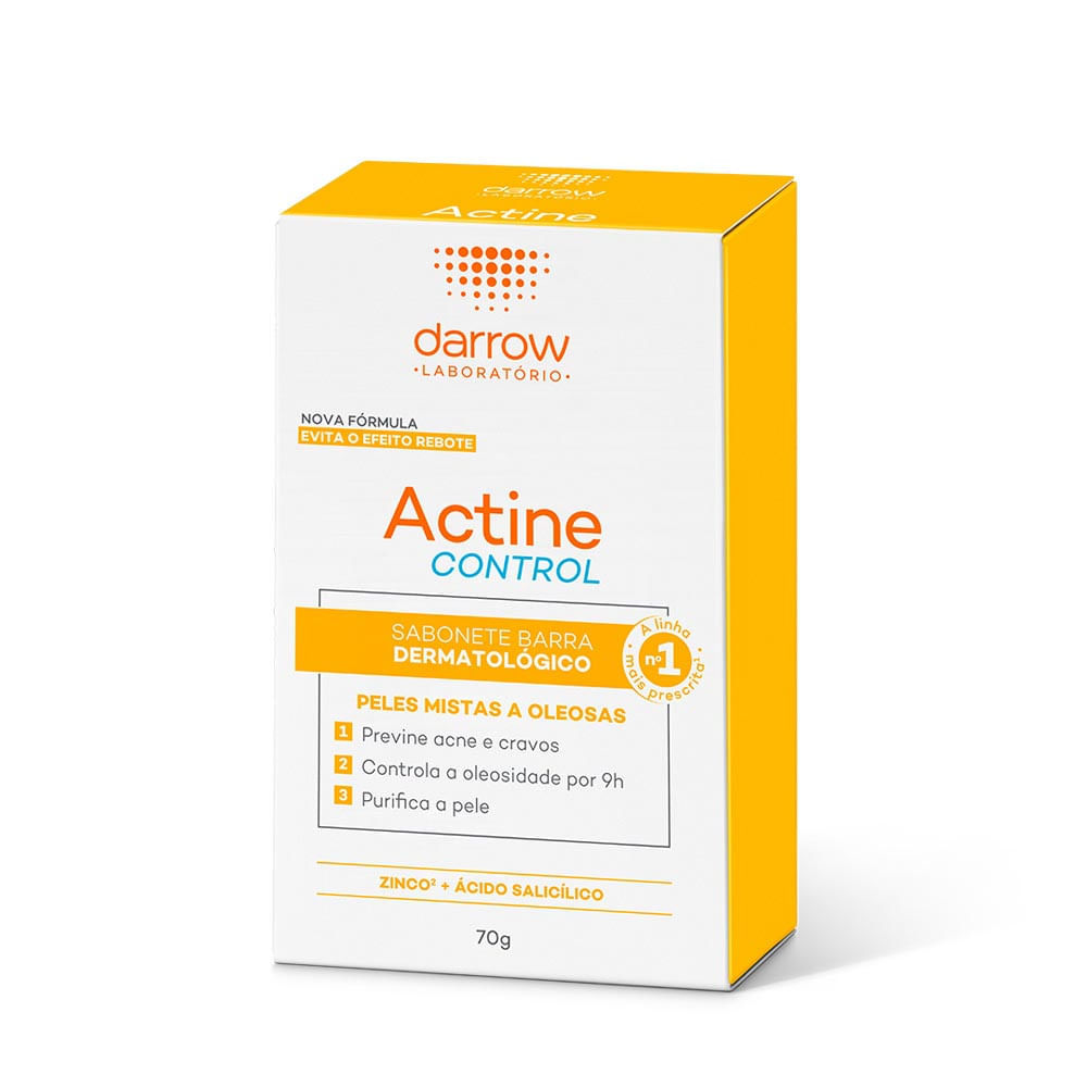 Actine Control Darrow Sabonete em Barra Pele Oleosa 70g