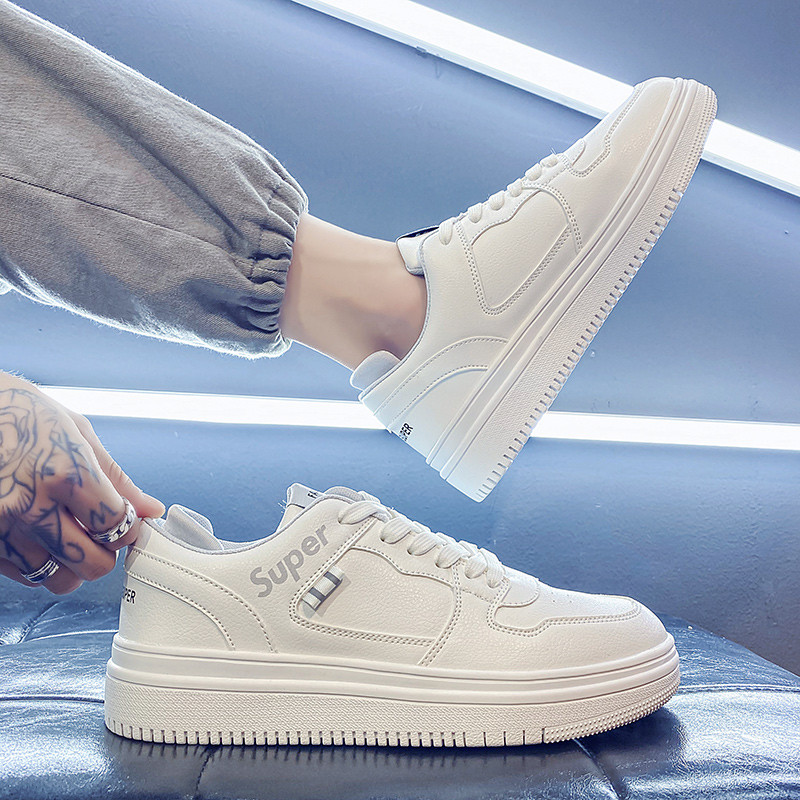 Sapatos brancos pequenos sapatos brancos sapatos masculinos respirável All-Match tênis na moda masculina sapatos casuais
