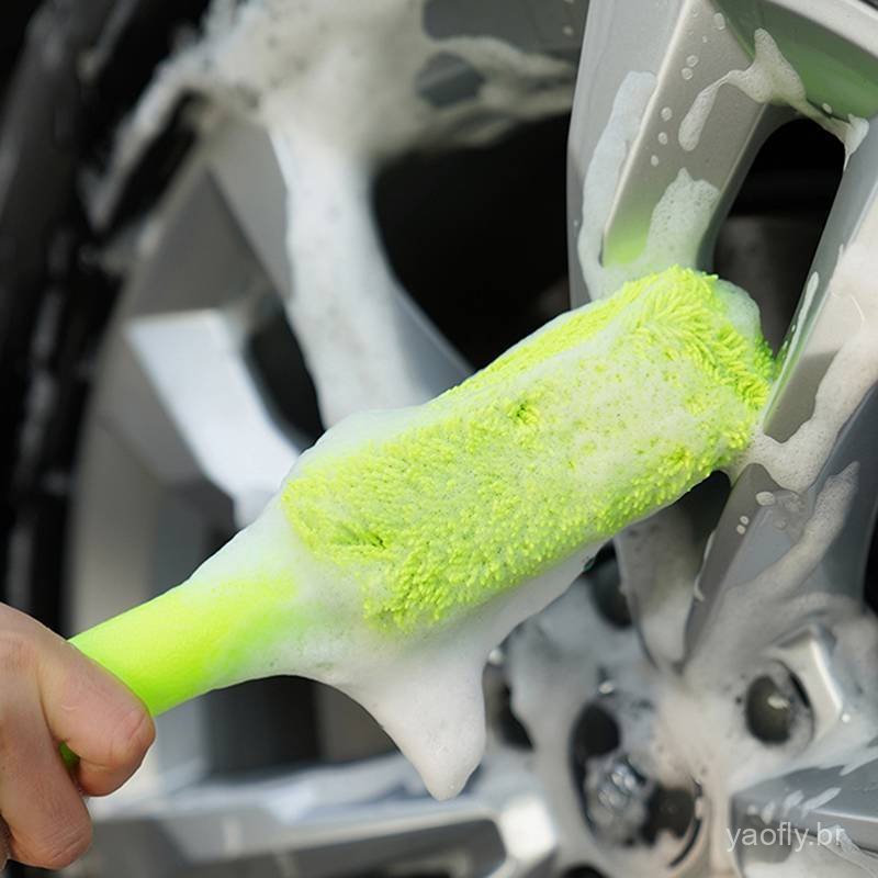 Escova de Limpeza de Microfibra, Ferramenta de Limpeza de Rodas, Ferramenta de Limpeza de Cubos de Pneus de Carro, Ferra