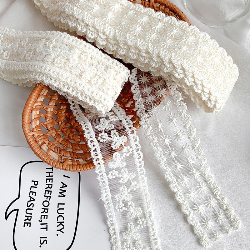 Renda renda bordado fita oco fita buquê de flores presente embrulho fita decoração diy arco Material Floral