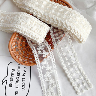 Renda renda bordado fita oco fita buquê de flores presente embrulho fita decoração diy arco Material Floral