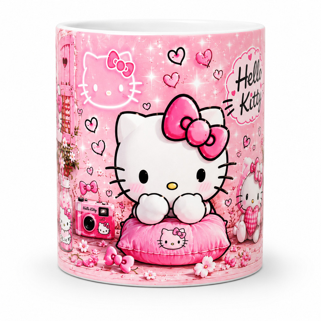 CANECA CERÂMICA HELLO KITTY ROOM