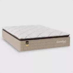 Colchão Viúva Comfort Class Pillow Top 128x188x28cm - Bege - e-Shop Casa