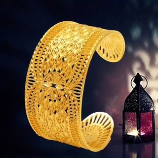 Cross-Border venda quente 24K banhado a ouro pulseira Dubai noiva indonésia japonês feminino casamento areia ouro pulsei