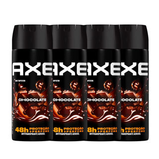 Kit Desodorante Antitranspirante Aerosol Axe Dark Temptation 90g - 4 Unidades