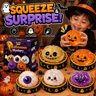 Halloween Glitter Bolinho Brinquedos Mole Macio Lento Subindo Pão Sensorial Espremer Fidget