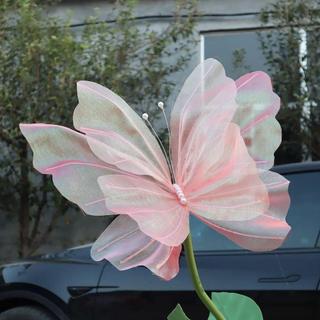 Borboleta Falsa , Artificial De Gaze Gigante De 50 Cm Tridimensional Para Festa De Casamento Ao Ar Livre