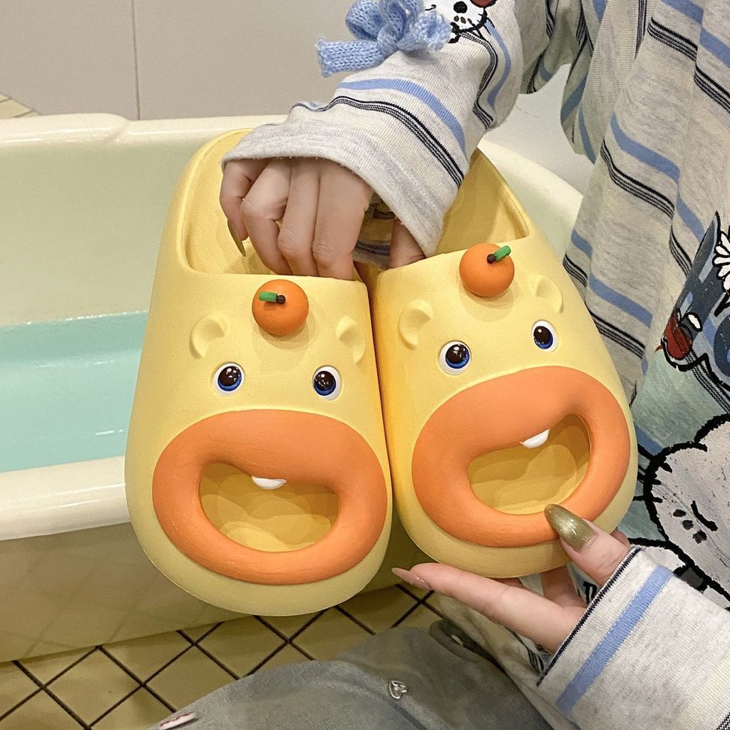Divertido bonito capivara Flip-Flops sandálias exteriores chinelos feminino boca grande feio bonito confortável macio el