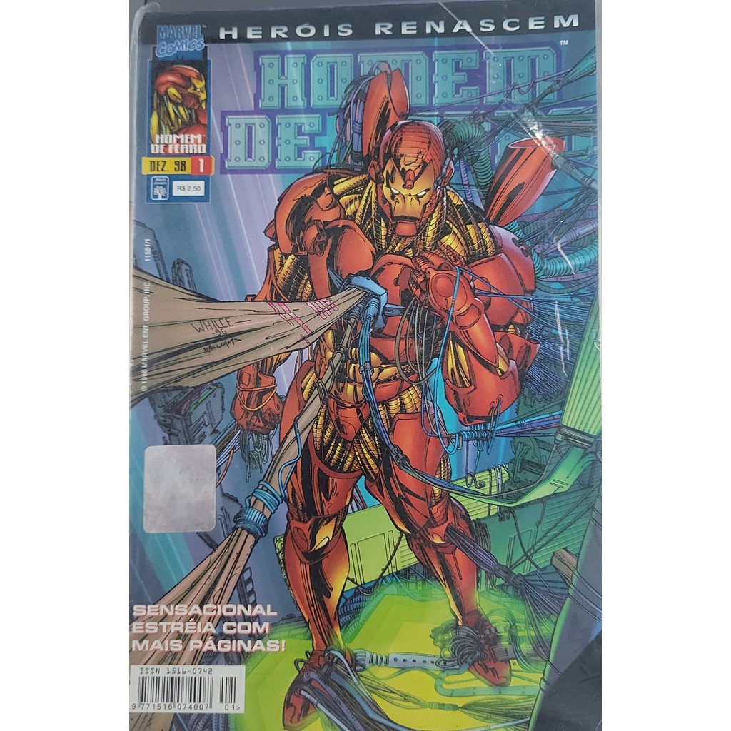 Hq Heróis Renascem Homem de Ferro #01 de Vários Autores 8176702