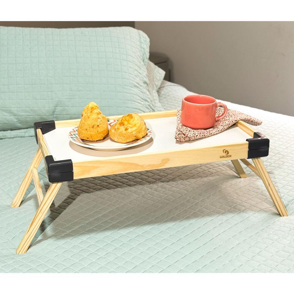 Bandeja de Cama Dobrável Strong Cazza E102 Madeira