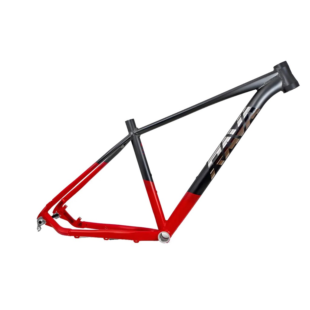 Quadro Rava Nazca Aro 29 Tapered Boost Cabeamento Interno Bike Mtb Cinza/Vermelho
