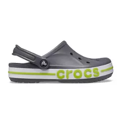 Sandália crocs bayaband clog slate grey/lime punch