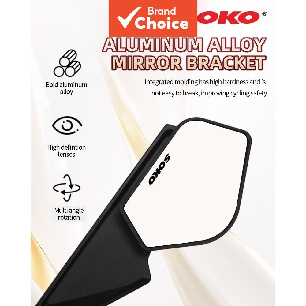 Soko Wing Victory Motor Espelhos Laterais Par De Braço Curto Dobrável De 360 Graus