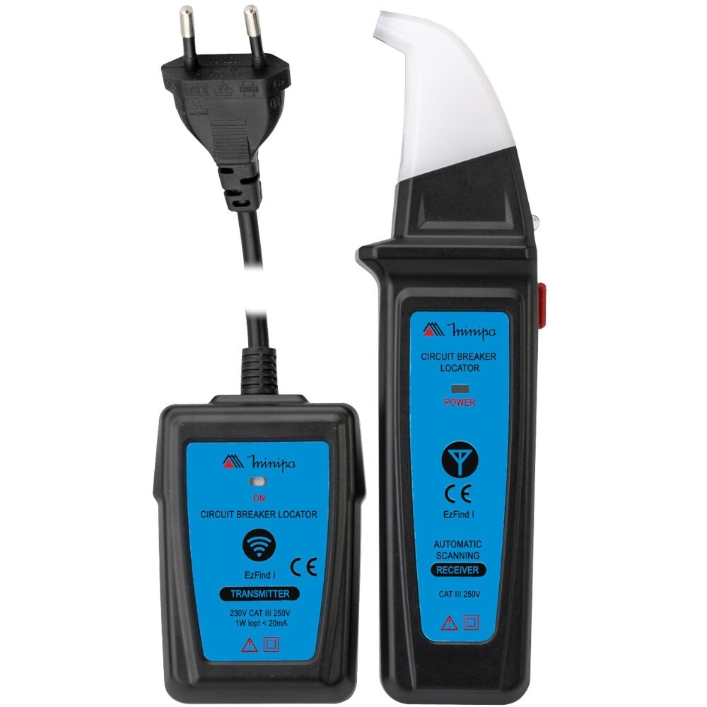 Localizador de disjuntor CAT III 250V com dupla isolação EzFind I - Minipa