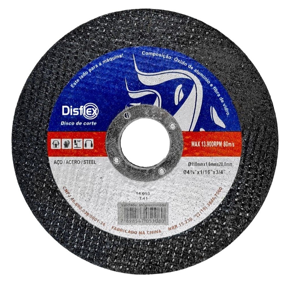 Disco de corte para metal 4.3/8" x 20 mm para Serra Mármore 14.053 Disflex