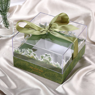 Caixa de presente de lembrança de dama de honra, estilo Pastoral de luxo, acrílico transparente, caixa de doces de casam