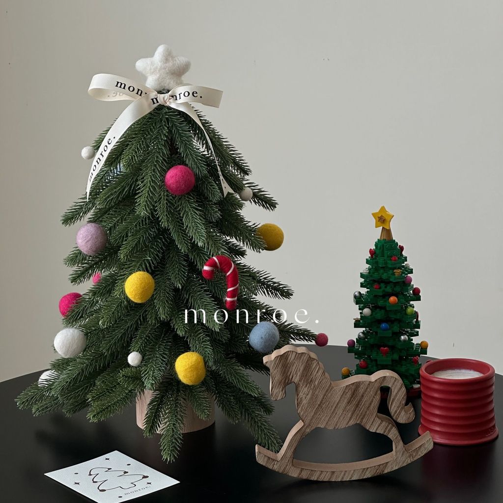 [Venda quente] Imitação Nobesson Árvore de Natal Enfeites de Natal para mesa Decorações de quarto interno Decoração de a