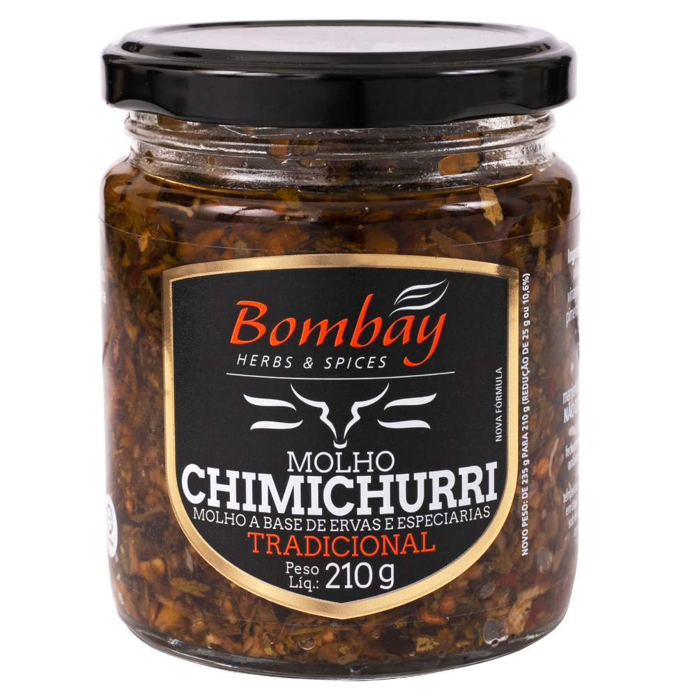 Molho Chimichurri - Bombay Herbs & Spices - Temperos e Molhos a Base de Ervas e Especiarias sem Glúten