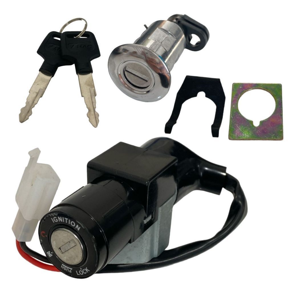 Kit Ignição Conjunto De Travas Honda Biz 125 2006 Até 2008 Biz 125+ 2006 Até 2010