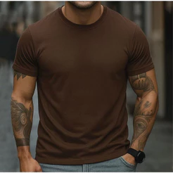 Camiseta Masculina 100% Algodão Casual Dia A Dia Básica Trabalho Escola Academia Streetwear Top Moda