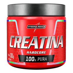 Creatina Hardcore Monohidratada 100% Pura IntegralMédica 300g Sem Sabor