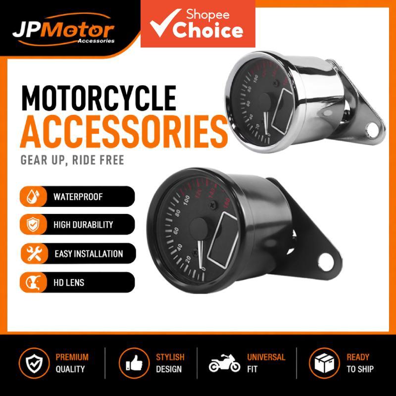 Velocímetro e Odômetro Digital para Moto 12V com Indicador de Combustível, Luz de Fundo e Setas Universais para Cafe