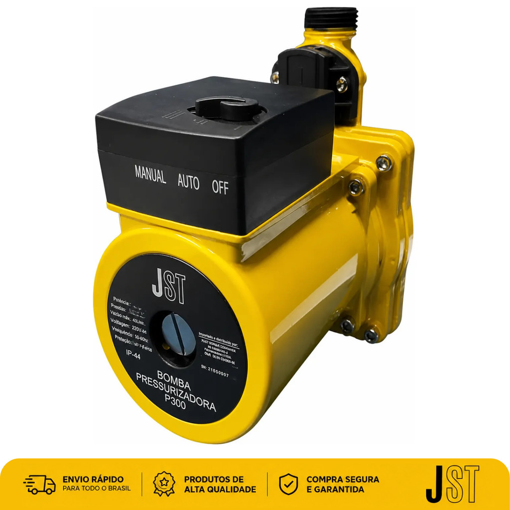 Bomba Pressurizadora de Água JST P300 320W 127V 15 mca Silenciosa