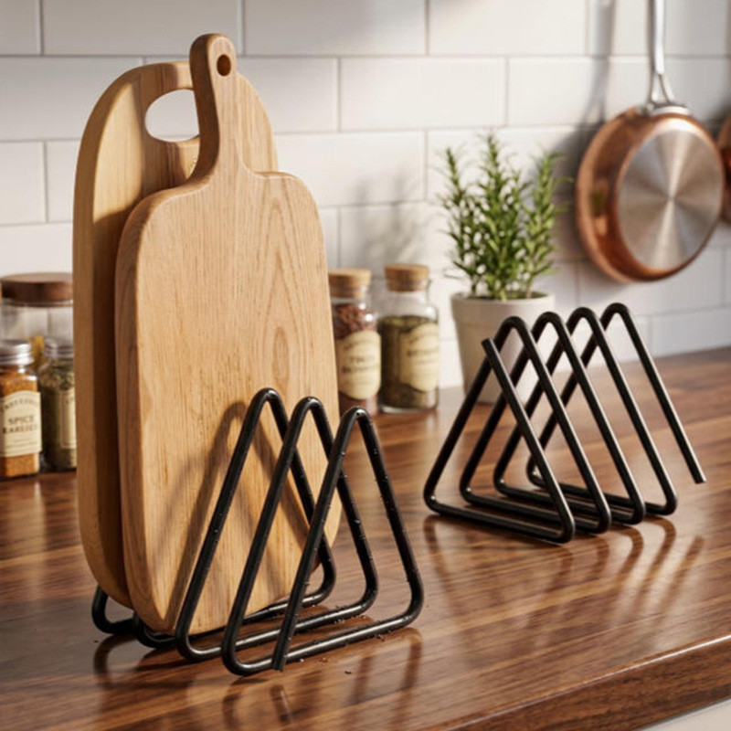 Rack de cozinha doméstico placa de corte rack de armazenamento pote capa placa de corte rack cozinha multifuncional banc