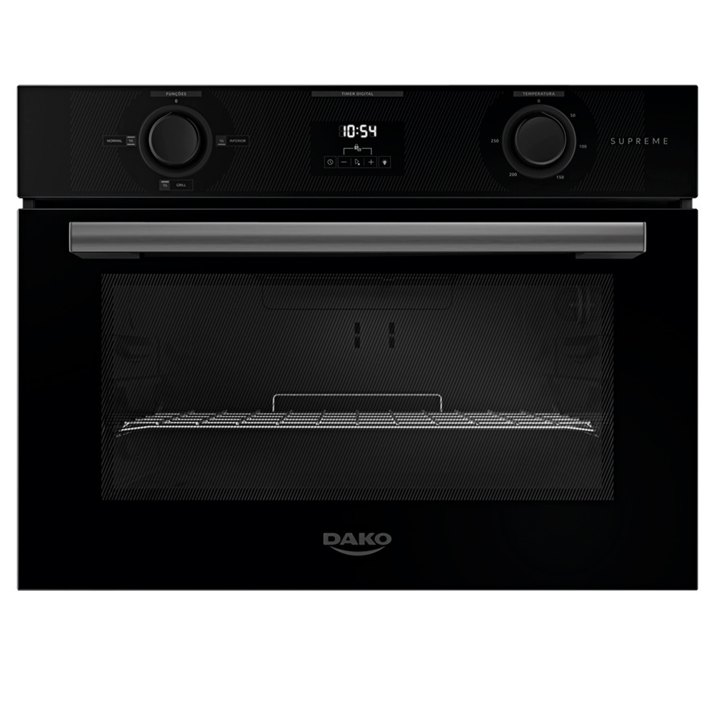 Imagem Forno Elétrico de Embutir 52 litros Dako Supreme com Timer Digital Painel Analógico Preto 220V