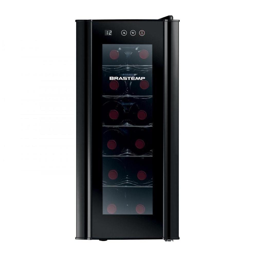 Imagem Adega Climatizada Brastemp 12 Garrafas com Painel Touch All Black BZC12 B Preto