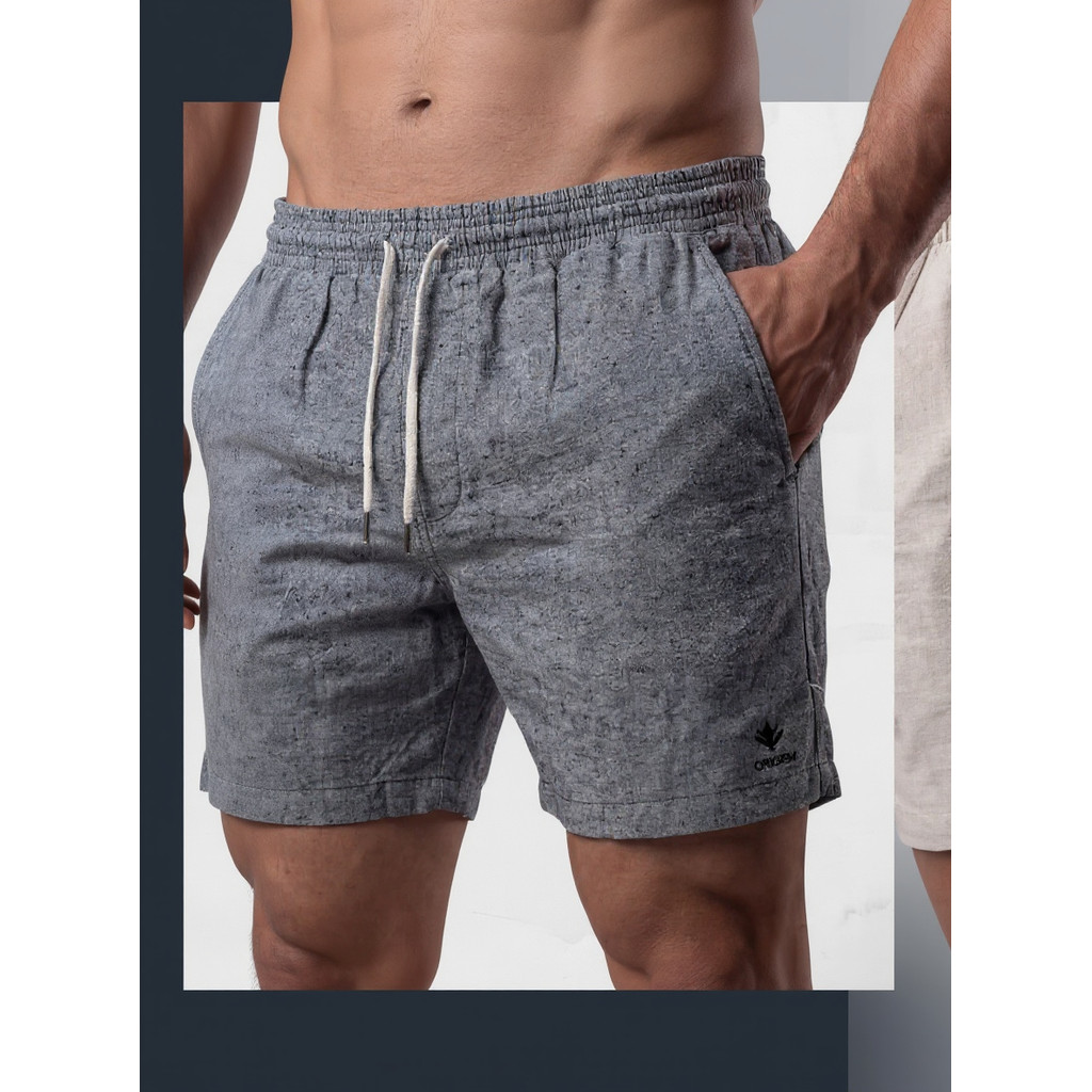 Kit 3 Bermudas Masculinas Linho Elastano Praiana Confortável Verão — Numa