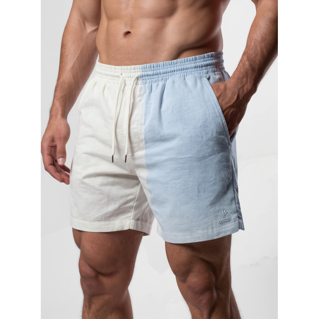 Kit 3 Bermudas Masculinas Linho Elastano Praiana Confortável Verão — bella_home_lar