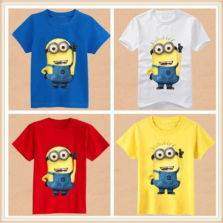 Yeer verão venda quente comércio exterior roupas infantis camiseta crianças Superman Spiderman algodão de manga curta ca