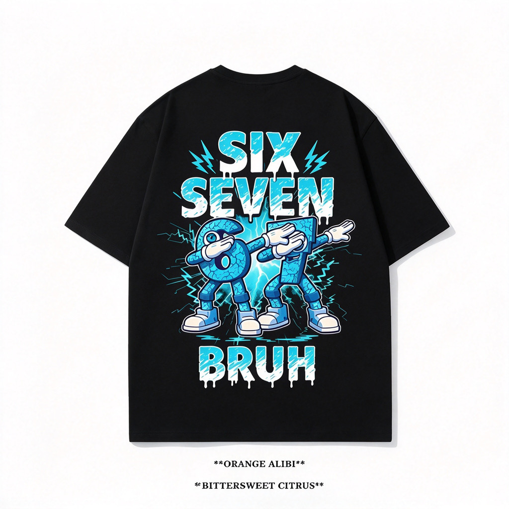 Camiseta Unissex Premium De Algodão Estilo Streetwear Cor Preta Com Estampa Cartoon Numérica Para Uso Casual Passeio E