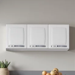 Armário de Cozinha em Aço 3 Portas 105cm Rose Itatiaia Branco Branco