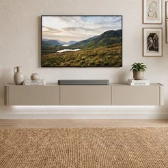 Rack para TV até 75 Polegadas Suspenso com LED e 3 Gavetas 100% MDF 180cm Oslo Off White Off White