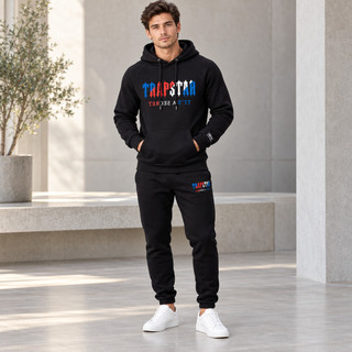Conjunto Moletom Feminino e Masculino Blusa de Frio + Calça Moletom Flanelado Casaco Canguru Com Capuz e Bolso Unissex