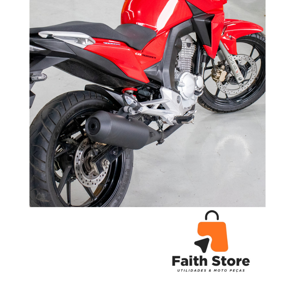 PONTEIRA CB TWISTER 250 16/23 ORIGiNAL PRETA — imagem 2 de 2