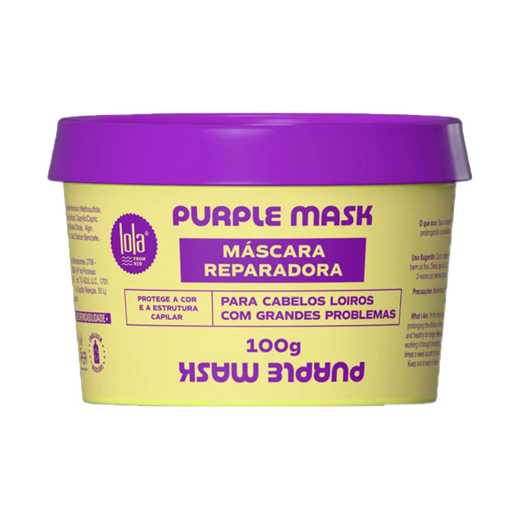 Mascara Reparadora Lola Cosmetics Purple 100g