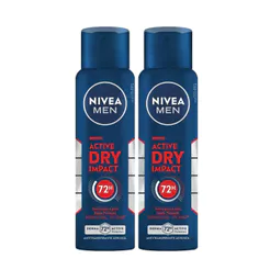 Kit Desodorante Aerosol Nivea Dry Impact Plus 150ml - 2 unidades