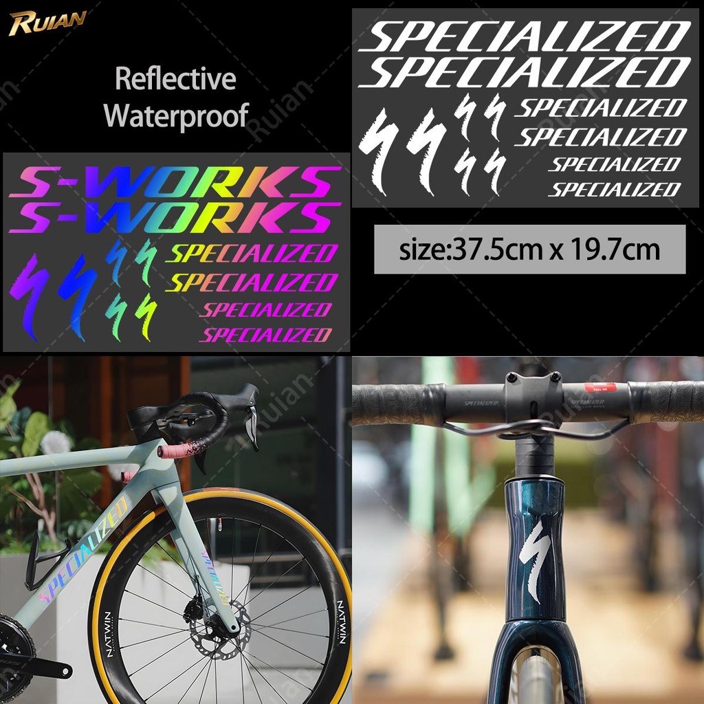 12pçs Adesivo De Quadro De Bicicleta De Estrada Relâmpago MTB BikeTopTube Capacete À Prova D'água Decoração DIY Logotipo