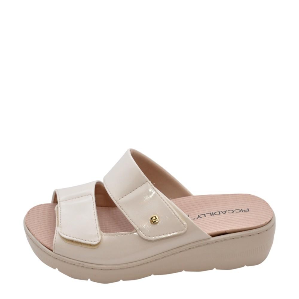 Tamanco Feminino Piccadilly Spa REF: 568063 VERNIZ AMASSADO em Oferta na Shopee