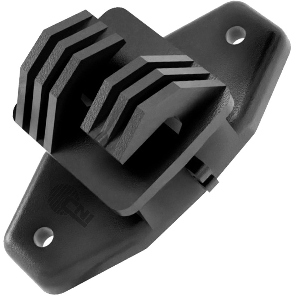500un Isolador Tipo W Econômico 63mm Cerca Rural Reforçado Alta Durabilidade Fixação Segura Preto